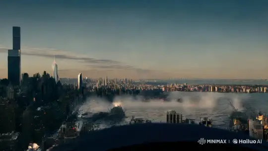 Thermonuclear Blast in NYC: Aesthetic Destruction – AI Generated Video | Hailuo AI