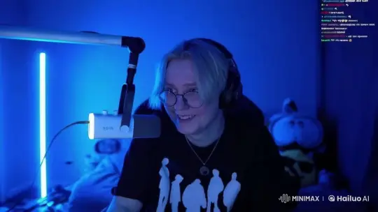 Person Runs Energetically in Dimly Lit Blue Room – AI Generated Video | Hailuo AI