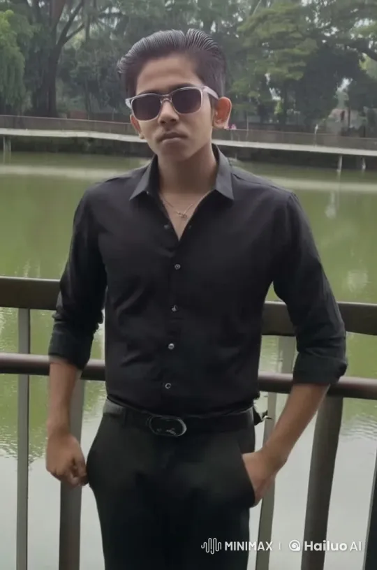 Live2D Animated Couple in Serene Park Setting – AI Generated Video | Hailuo AI
