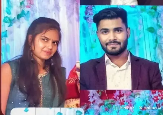 Romantic Kiss in a Festive Floral Setting – AI Generated Video | Hailuo AI