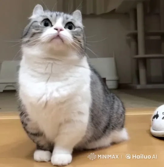 Curious Tabby Cat Ponders Written Word 'Sosal? – AI Generated Video | Hailuo AI