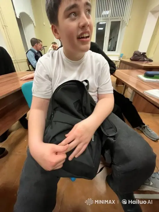 Classroom Chaos: Person Readies RPG Amidst Explosions – AI Generated Video | Hailuo AI