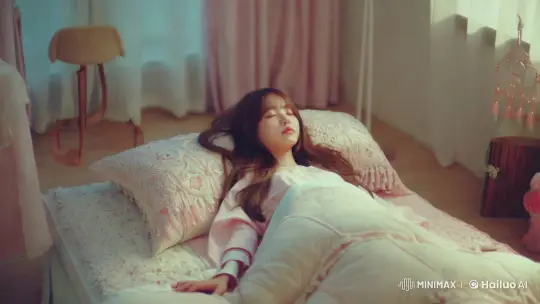 Tranquil Anime Girl in Whimsical Bedroom Setting – AI Generated Video | Hailuo AI