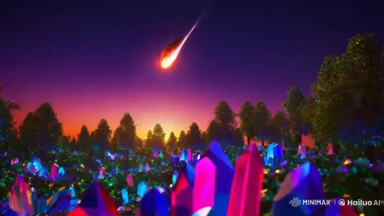 Cosmic Beauty Meets Earthly Splendor in HD Splendor – AI Generated Video | Hailuo AI
