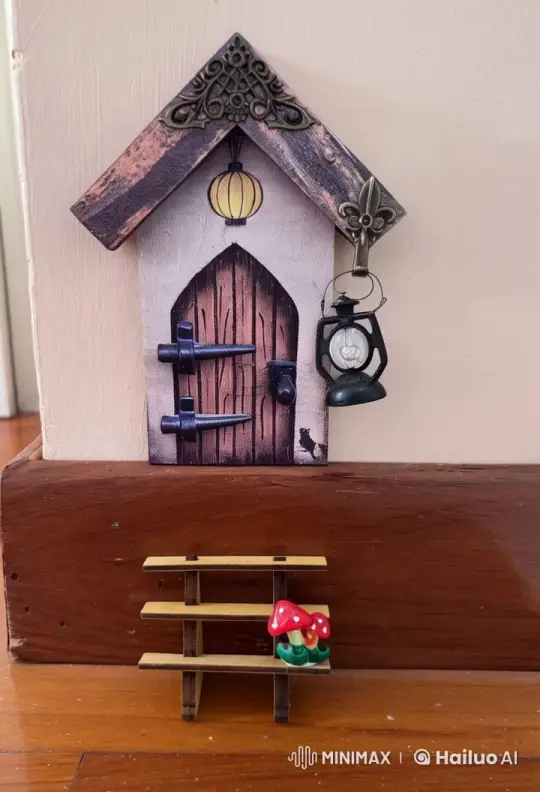 Miniature Door Opens to Reveal Cozy Stairway – AI Generated Video | Hailuo AI