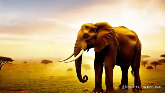Elephant Transforms into Tiger in Surreal Cinematic Flight – AI Generated Video | Hailuo AI