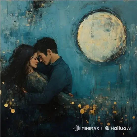 Intimate Moonlit Bed Scene in Live2D Animation – AI Generated Video | Hailuo AI