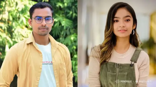 Young Couple's Romantic Kiss in Split Screen – AI Generated Video | Hailuo AI