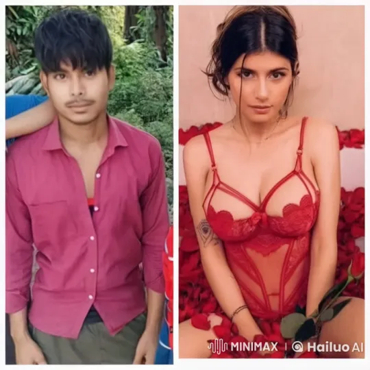 Romantic Couple Shares Tender Kiss in Intimate Setting – AI Generated Video | Hailuo AI