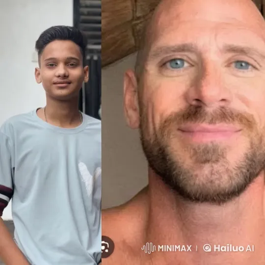 Generational Embrace: A Young Man and Older Man Share a Tender Kiss – AI Generated Video | Hailuo AI