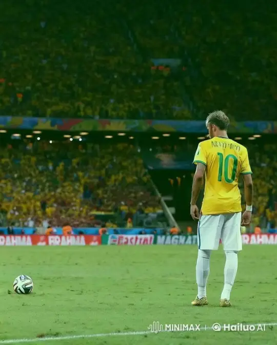 Football Player Prepares for Critical Kick Amidst Cheering Fans – AI Generated Video | Hailuo AI