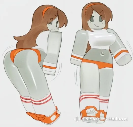 Animated Girls Share a Gentle Kiss in White Background – AI Generated Video | Hailuo AI