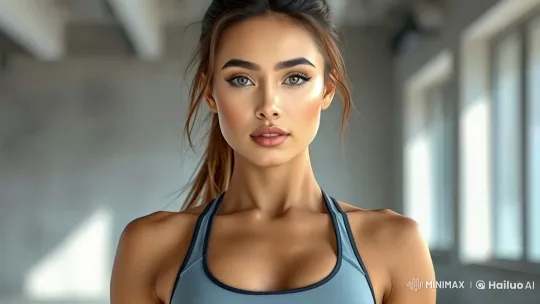 Luxury Car Arrival: Elegant Woman in Fitness Chic – AI Generated Video | Hailuo AI