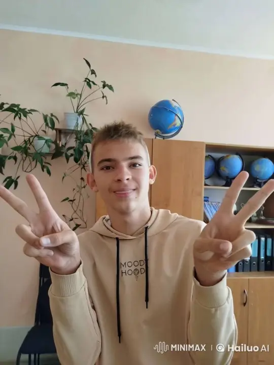 Young Man and Friends Exchange Smiles and Cheek Kisses – AI Generated Video | Hailuo AI