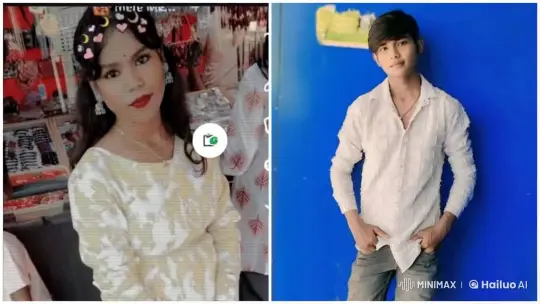 Couple's Sweet Moment in a Cozy Shop Setting – AI Generated Video | Hailuo AI