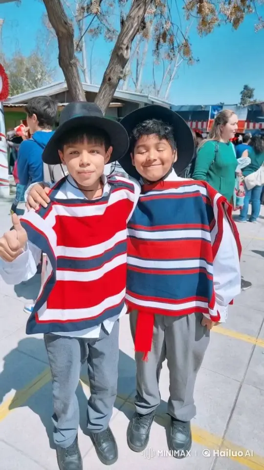 Boys in Traditional Attire Share Affectionate Moment – AI Generated Video | Hailuo AI