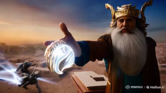 Solomon's Ethereal Ring Guides Futuristic Temple Construction by Demons – AI Generated Video | Hailuo AI