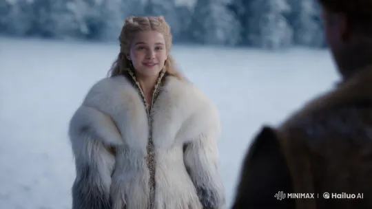 Fairy Tale Snegurochka in Luxurious Fur Coat – AI Generated Video | Hailuo AI