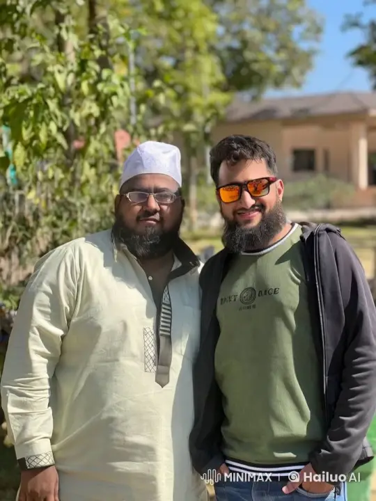 Two Men Share a Friendly Cheek Kiss in Nature – AI Generated Video | Hailuo AI