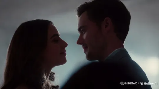 Intimate Kiss Captured in Artistic Cinematic Scene – AI Generated Video | Hailuo AI