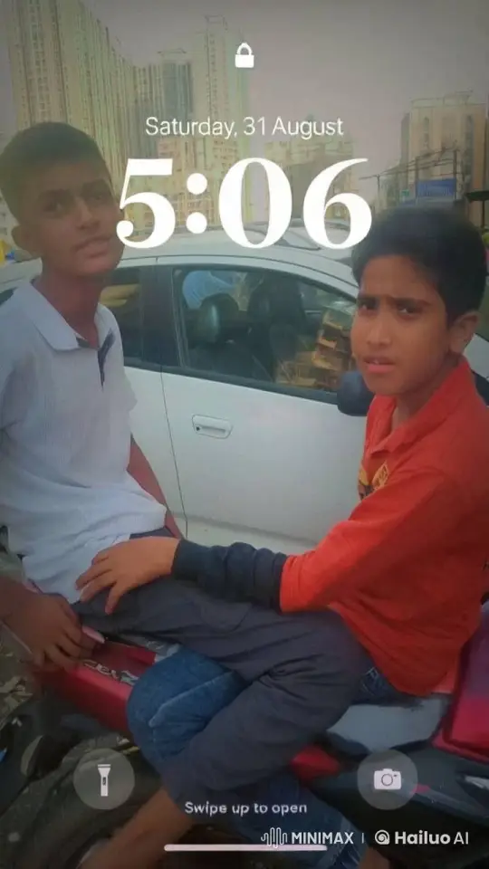 Boys Share Affectionate Cheek Kiss on Scooter – AI Generated Video | Hailuo AI
