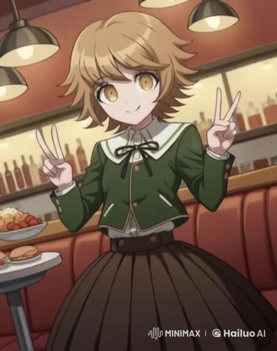 Animated Character Promotes Positivity in Cozy Diner Setting – AI Generated Video | Hailuo AI