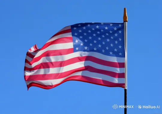 Vivid Live2D Animation of a Waving USA Flag – AI Generated Video | Hailuo AI