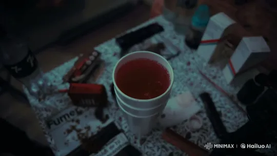 Energetic Bubbling of Liquid in White Cup – AI Generated Video | Hailuo AI