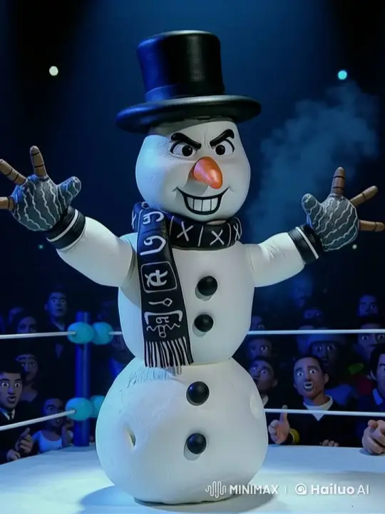Snowman Magician Transforms Ring with Icy Powers – AI Generated Video | Hailuo AI