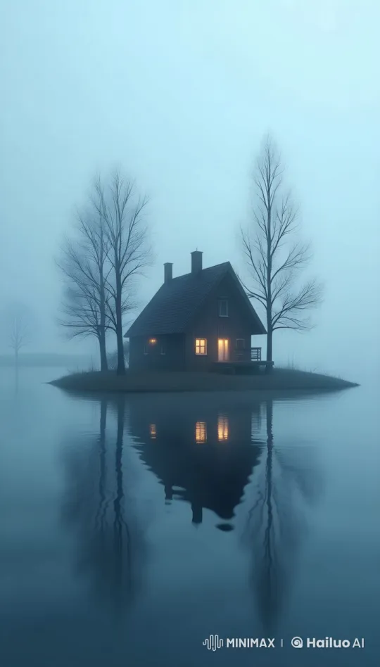 Tranquil Island House in Misty Live2D Animation – AI Generated Video | Hailuo AI