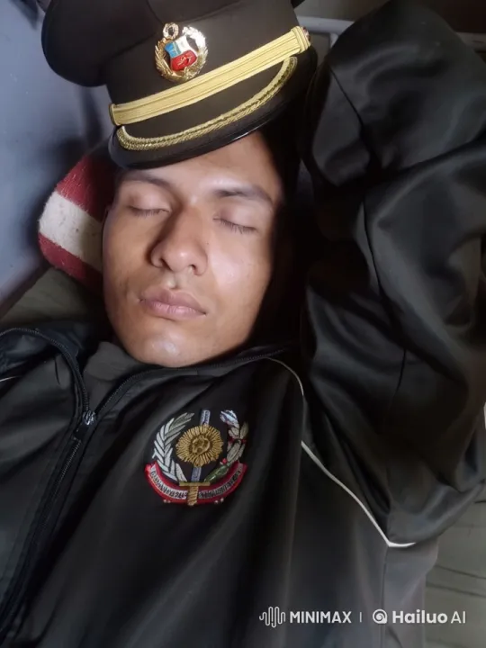Sleeping Person in Military Uniform Amidst Tranquil Atmosphere – AI Generated Video | Hailuo AI