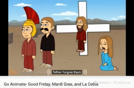 Roman Centurion and Characters at the Crucifixion Scene – AI Generated Video | Hailuo AI