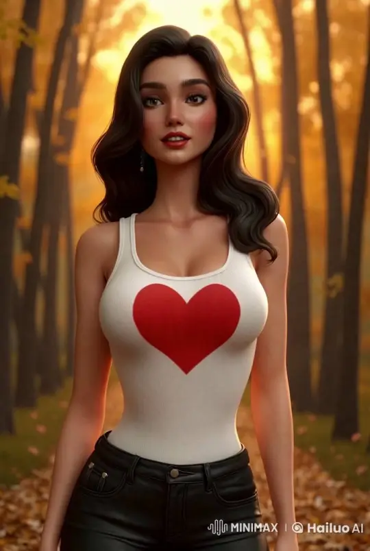 Autumnal Portrait of a Graceful Woman in 3D Animation – AI Generated Video | Hailuo AI