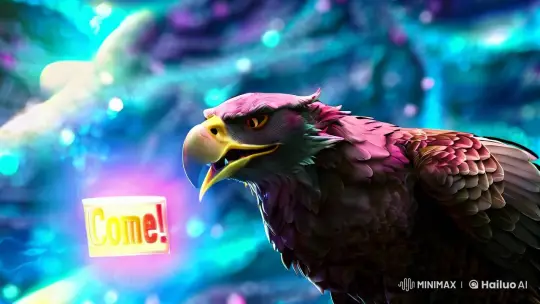 Eagle-Like Creature Calls "Come!" with Sorrowful Authority – AI Generated Video | Hailuo AI