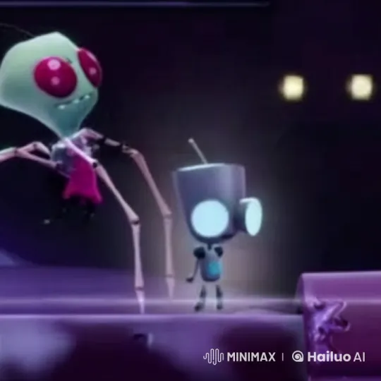 Alien and Robot Interaction in Dimly Lit Scene – AI Generated Video | Hailuo AI