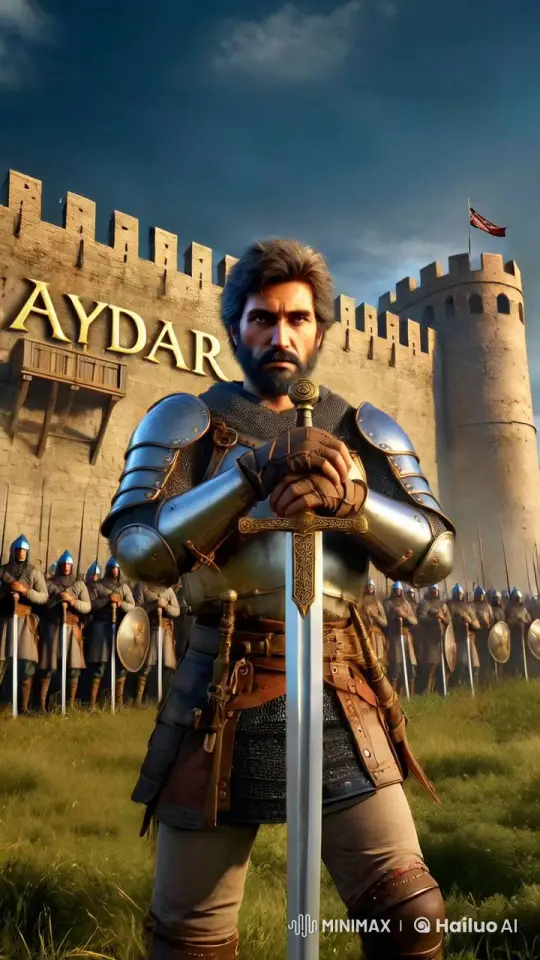 Knight Guarding Aydar Fortress Amidst Soldiers – AI Generated Video | Hailuo AI