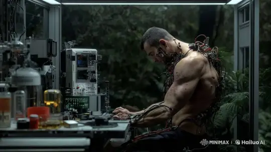 Last of His Kind: Sole Survivor in Futuristic Lab – AI Generated Video | Hailuo AI