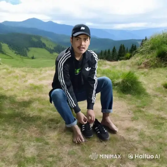Man Delivers Birthday Wish Amidst Scenic Nature Setting – AI Generated Video | Hailuo AI