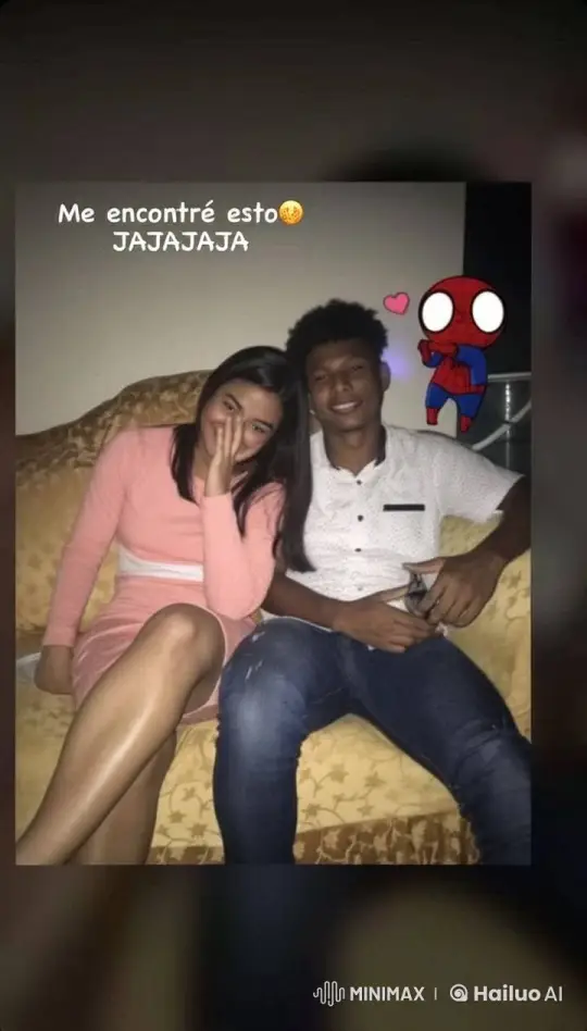 Couple's Animated Kiss with Spiderman and Humorous Text – AI Generated Video | Hailuo AI