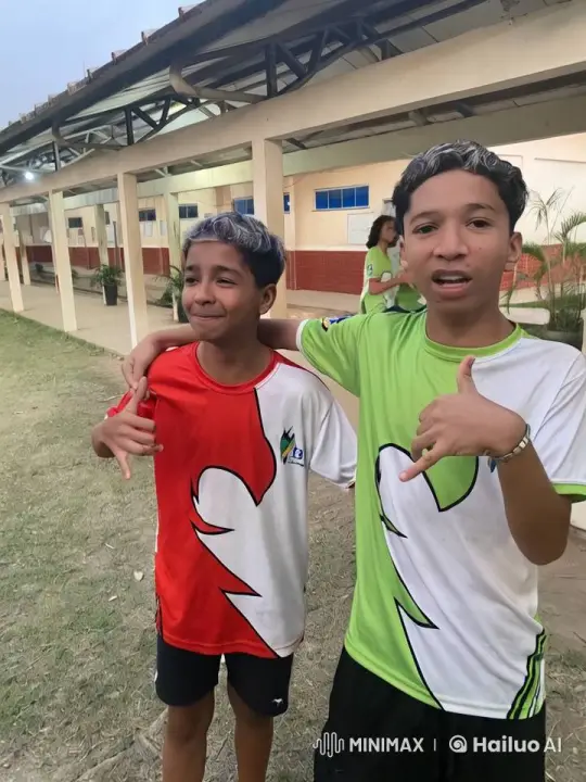 Boys with Dyed Hair Share Affectionate Moment – AI Generated Video | Hailuo AI