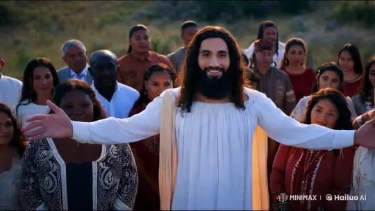 Radiant Harmony: Multicultural Unity Embraced by Jesus – AI Generated Video | Hailuo AI