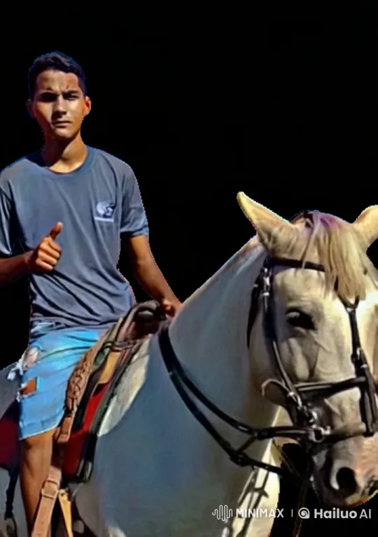 Boy and Horse Ascend Gracefully into the Sky – AI Generated Video | Hailuo AI
