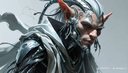 Avant-Garde Goblin: Cybernetic Tribal Fusion in Live2D – AI Generated Video | Hailuo AI