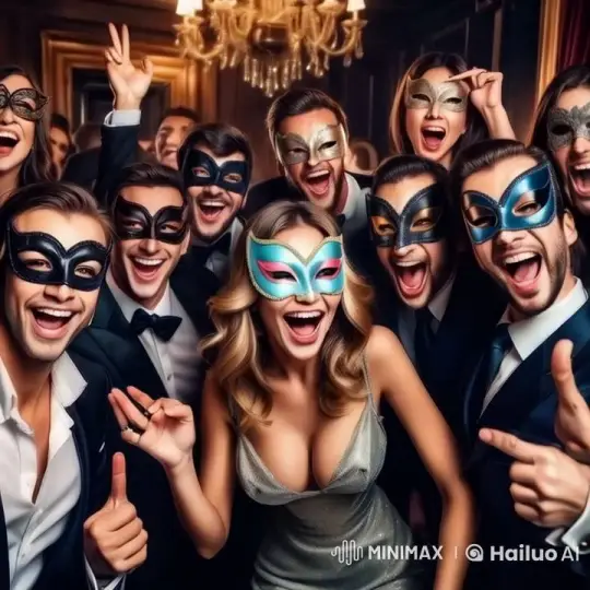 Masquerade Party: Wealthy Guests Mock Viewers – AI Generated Video | Hailuo AI