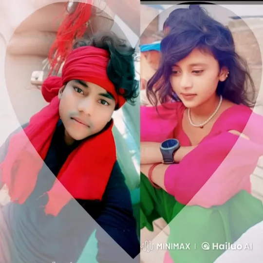 Couples' Intimate Moment Framed by Hearts – AI Generated Video | Hailuo AI