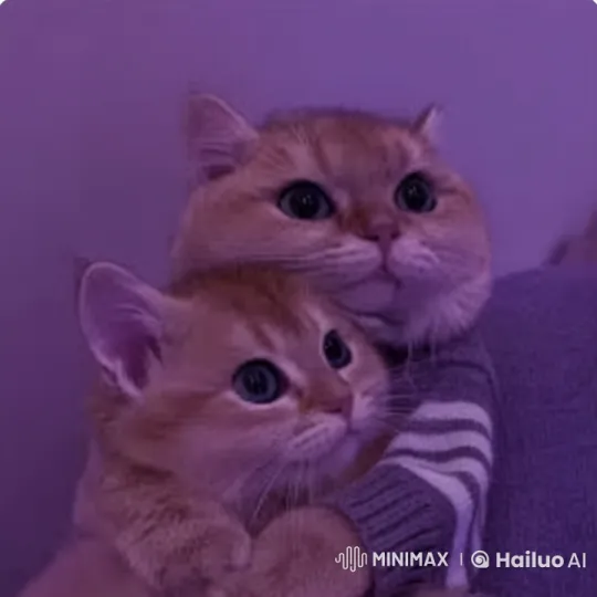 Fearful Kittens Watch Horror Movie in Live2D Animation – AI Generated Video | Hailuo AI