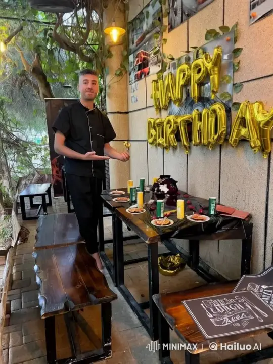 Rustic Birthday Feast with Chef and Joyous Guests – AI Generated Video | Hailuo AI