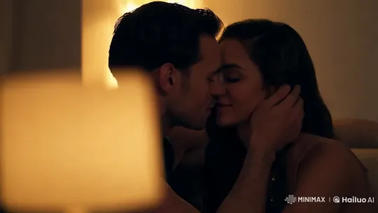 Intimate Couple's Kiss Captured in Artistic Detail – AI Generated Video | Hailuo AI