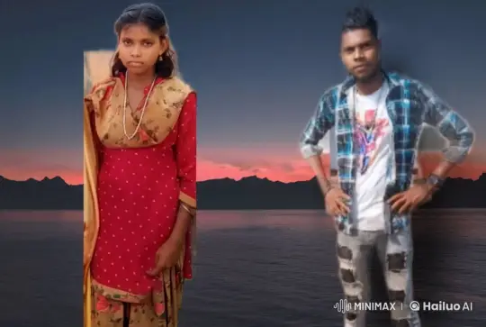 Romantic Sunset Kiss with Serene Mountain Background – AI Generated Video | Hailuo AI