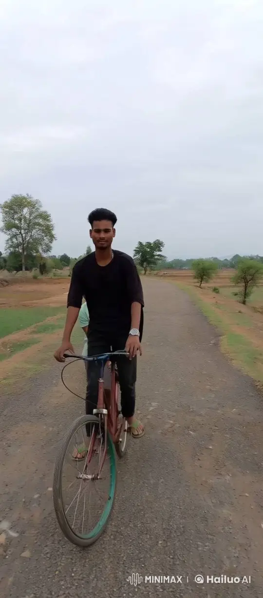 Confident Man Transitions from Cycling to Walking in Serene Setting – AI Generated Video | Hailuo AI